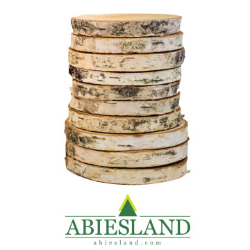 Drevený kruh/prírodná podložka na aranžovanie (breza)