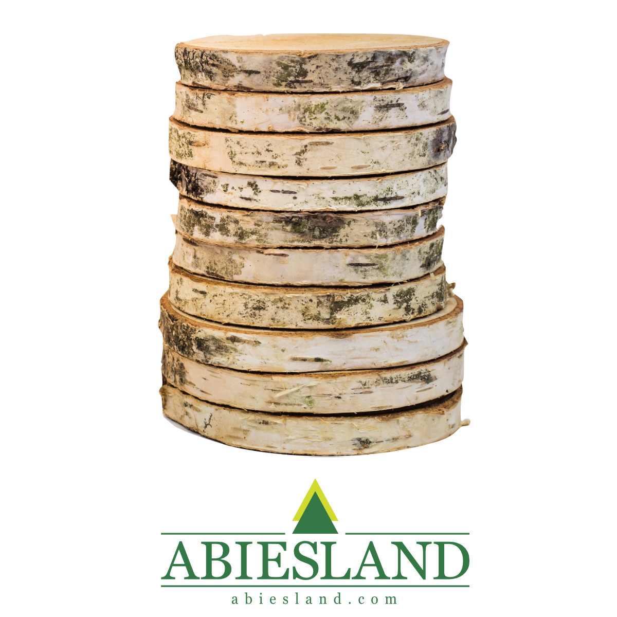 Drevený kruh/prírodná podložka na aranžovanie (breza)